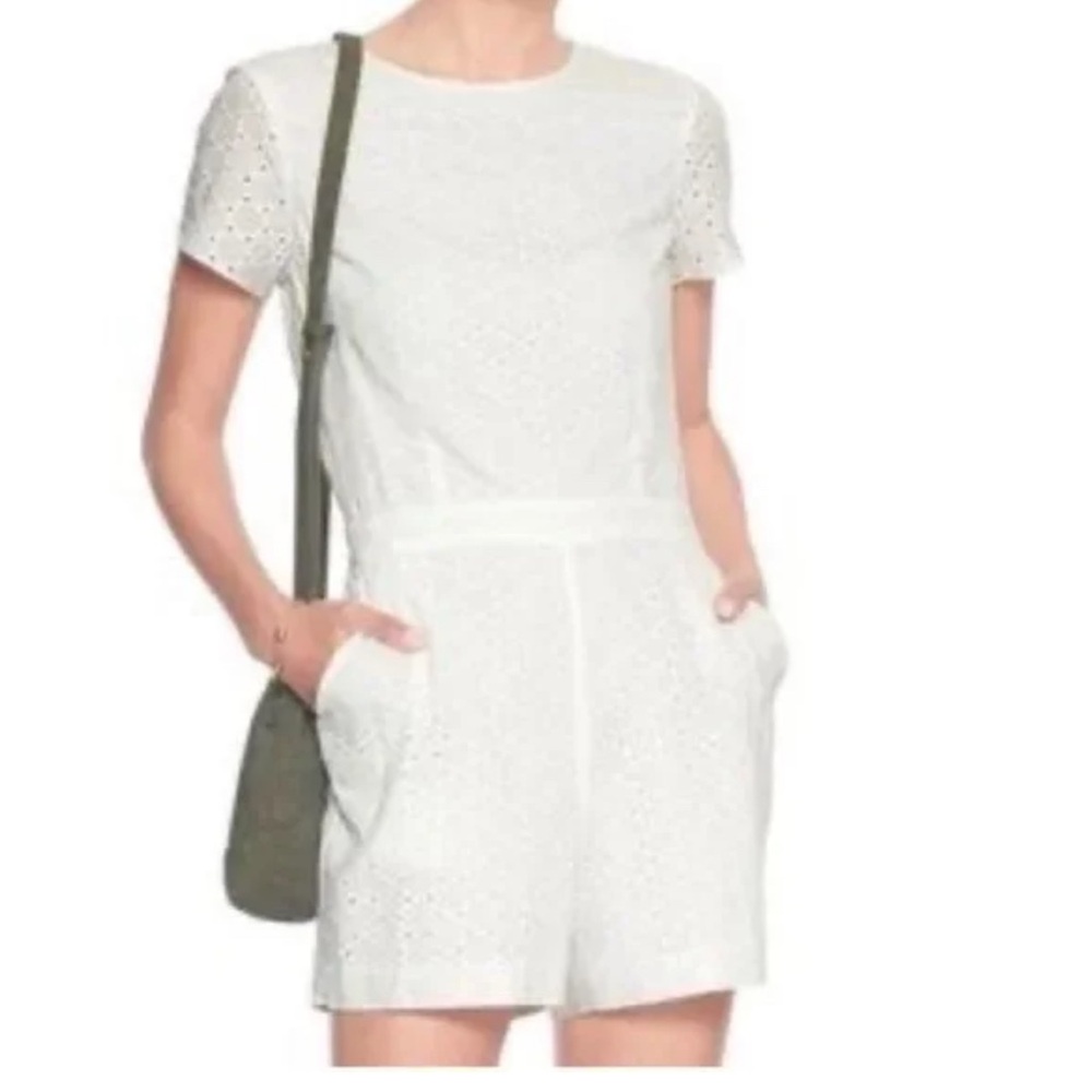 Elegant White Lace Romper